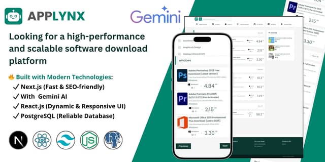 Software Download Platform - Full Stack Web App
